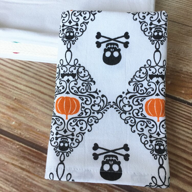 Printed cut velvet tea towel