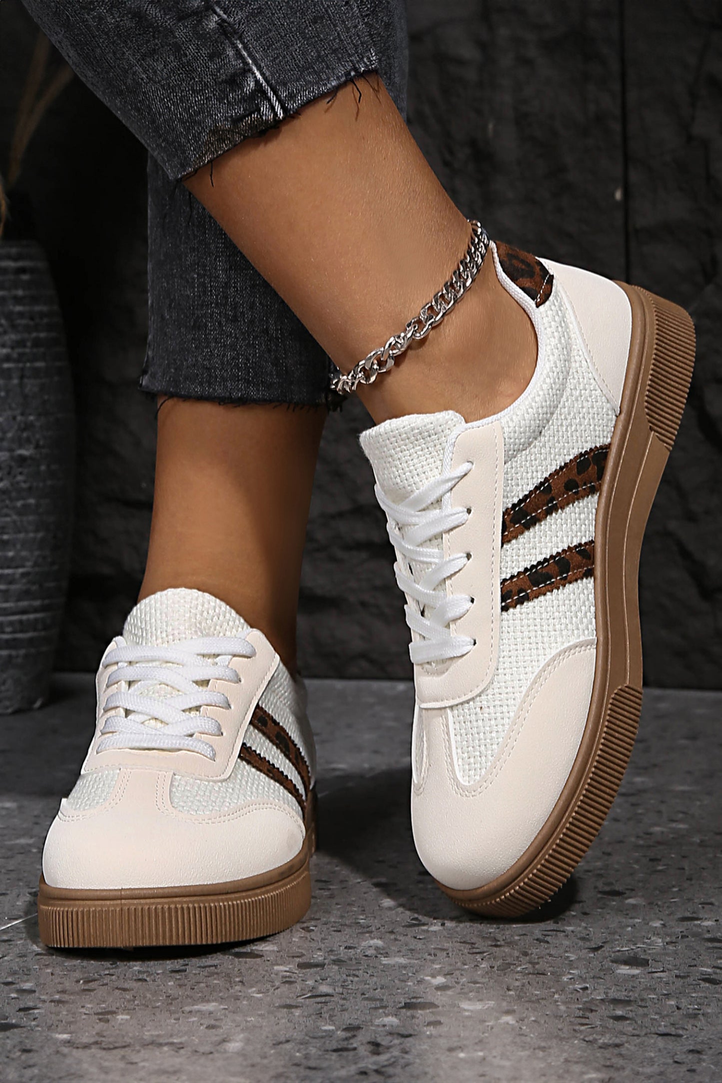 Leopard Stripe Sneaker