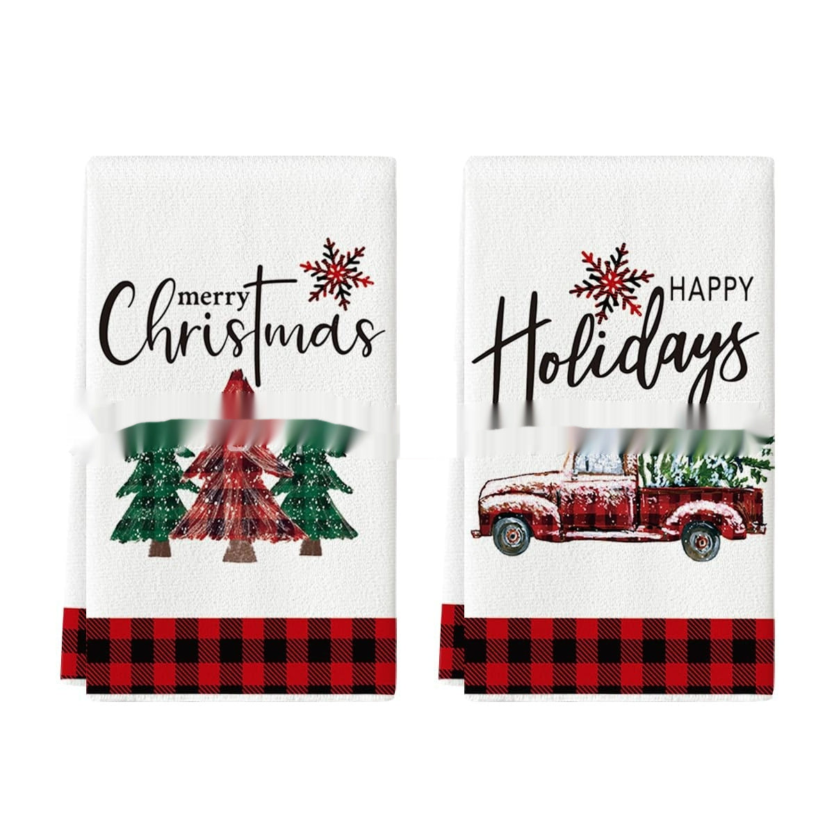 Christmas Tea Towels Set