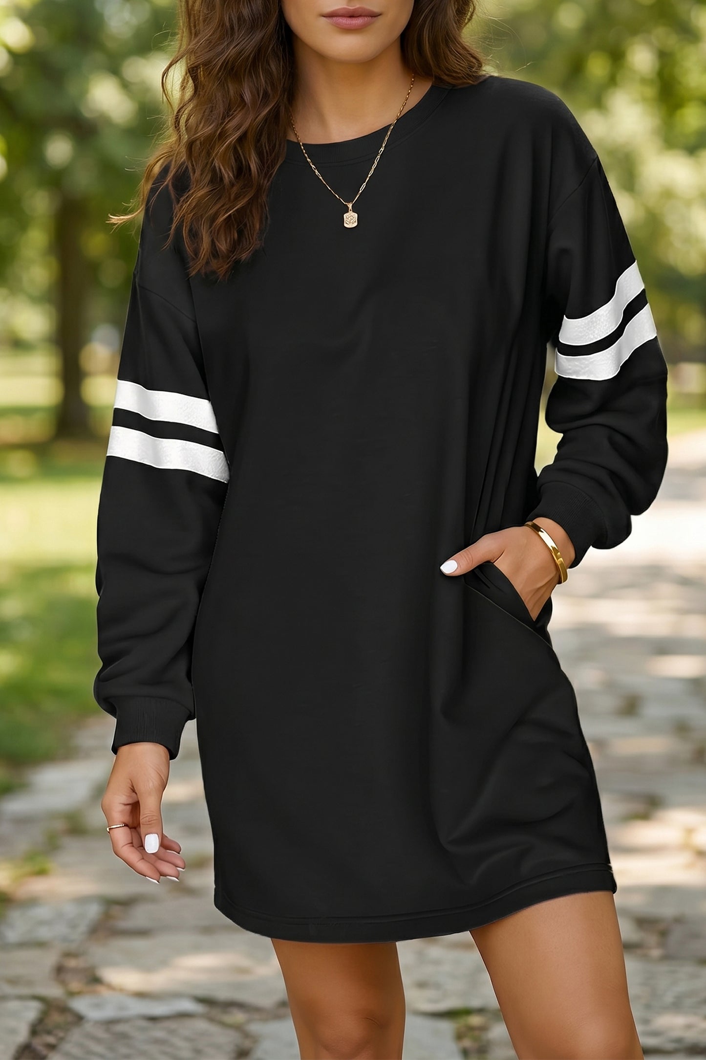 The Varsity Sweatshirt Dress