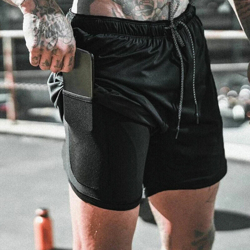 Double Layer Gym Running Short