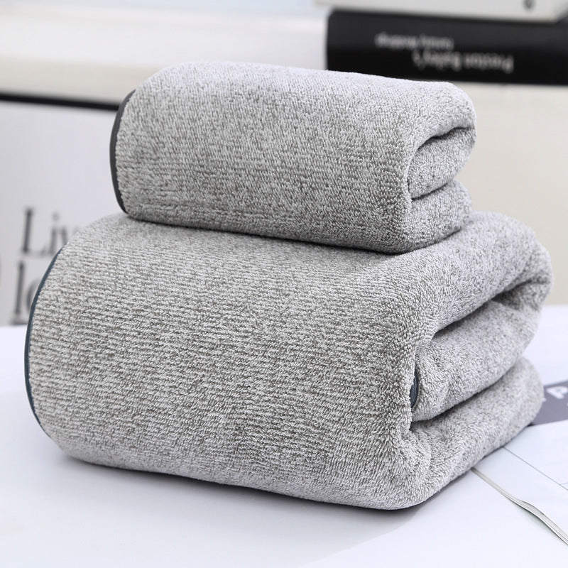 Bamboo Charcoal Fiber Coral Fleece Towel Bath Towel Set