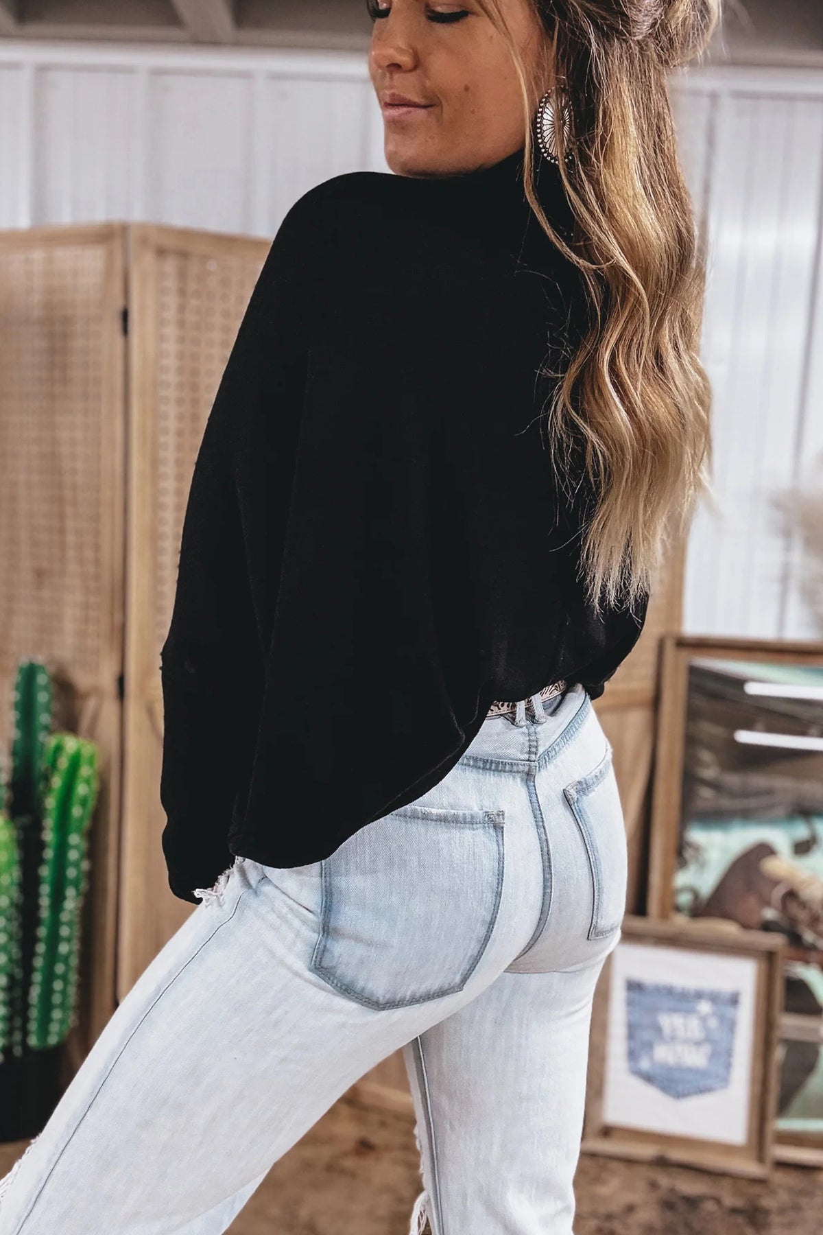 High Neck Long Sleeve Top