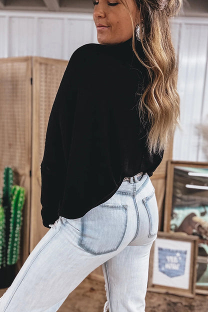 High Neck Long Sleeve Top