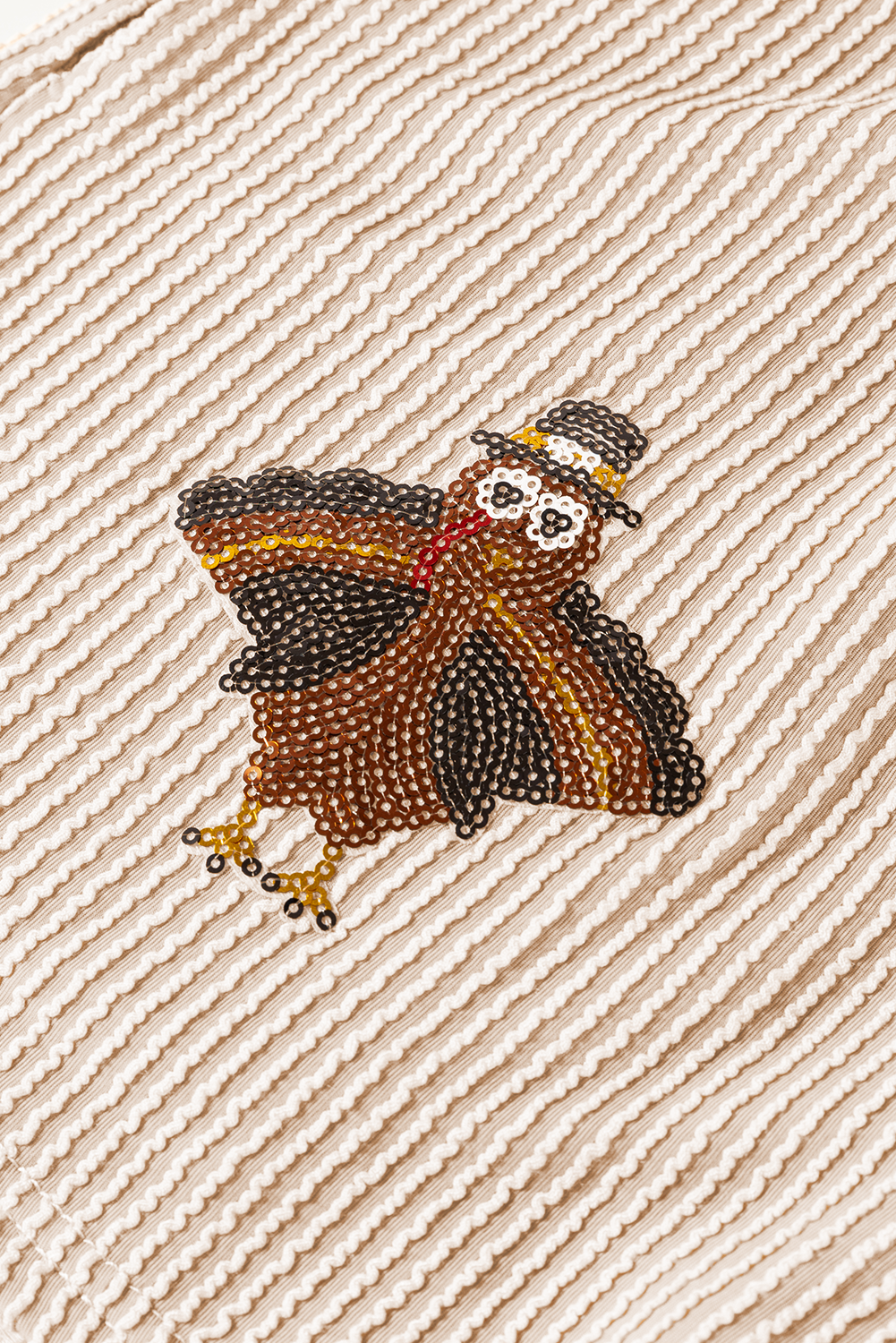 Sequined Turkey Corded Knit Lounge Set