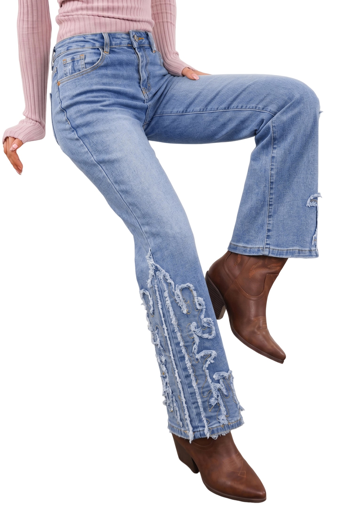 Ashleigh Bue Embroidered Jean