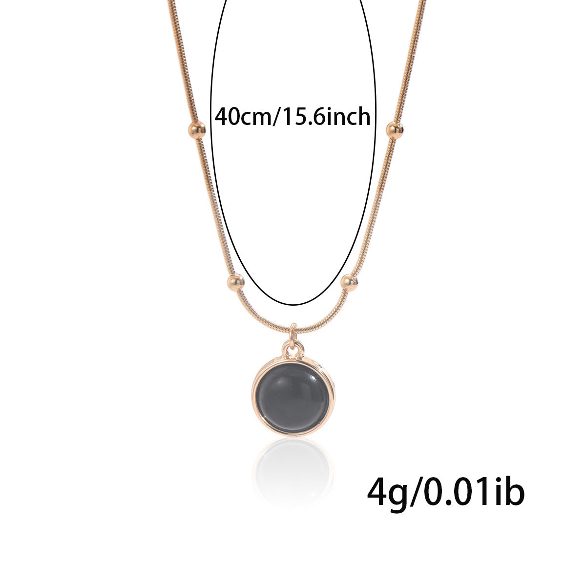 18K Gold-Plated Moon Necklace