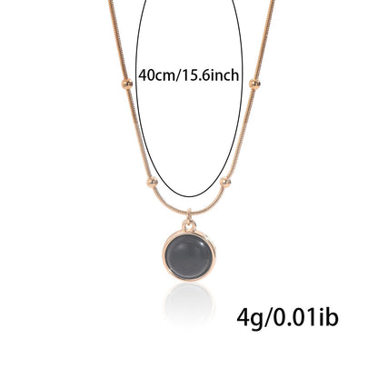 18K Gold-Plated Moon Necklace