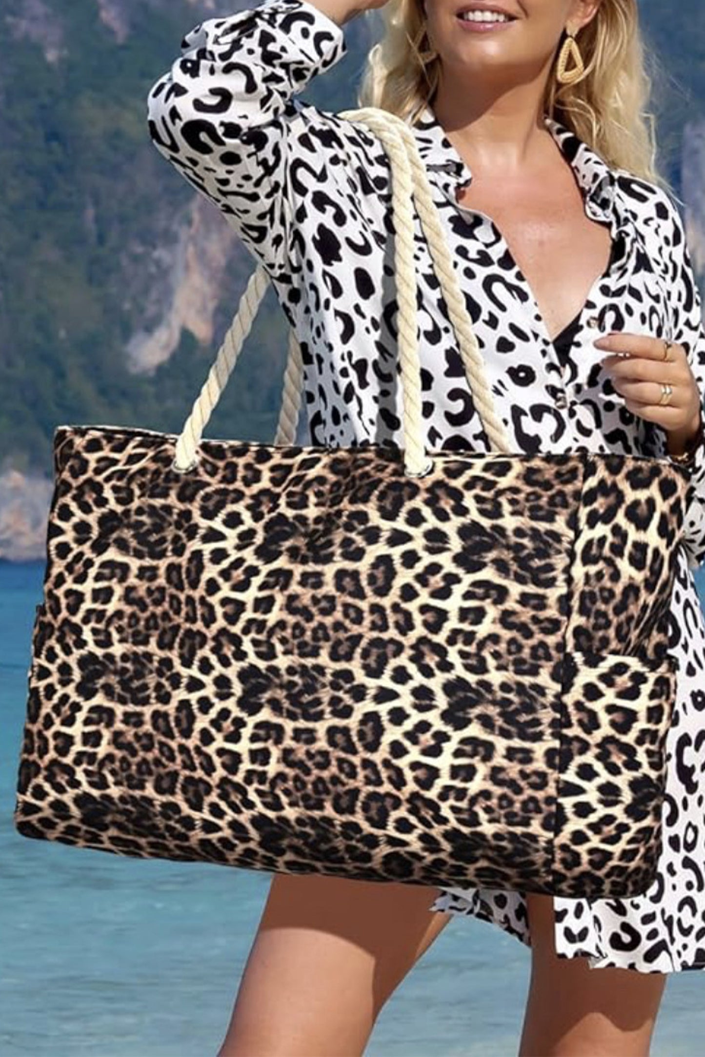 Leopard Print Tote Bag