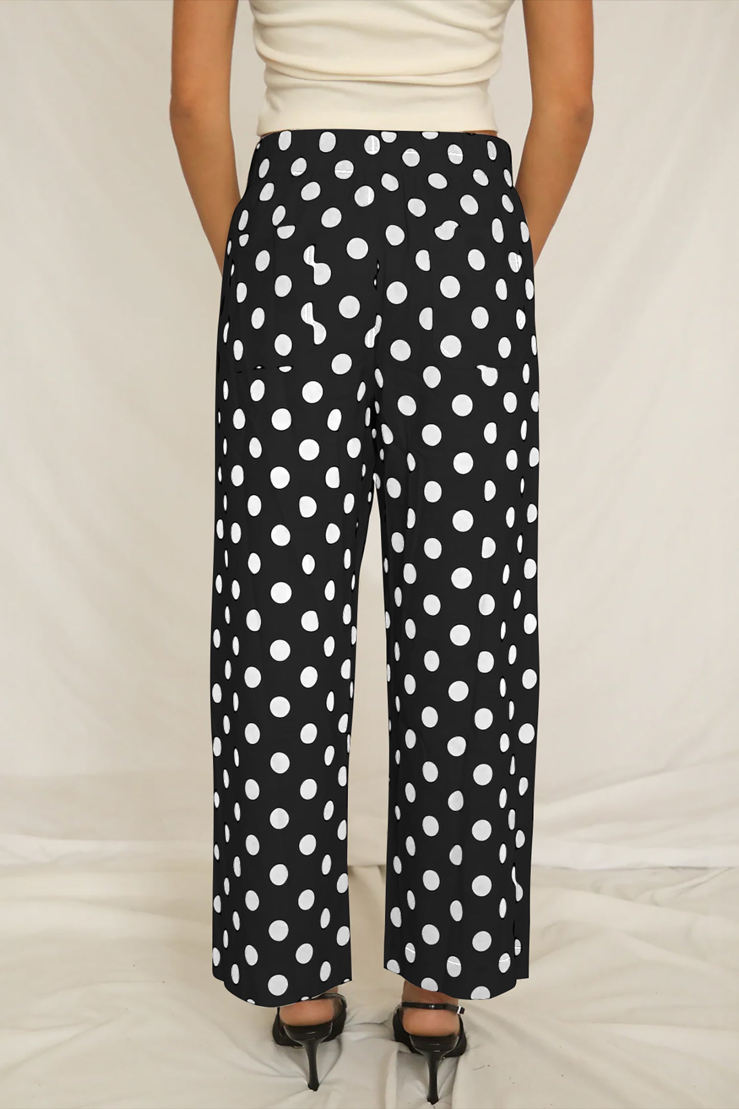 Polka Dot Pant in Black