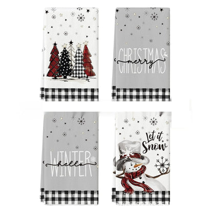 Christmas Tea Towels Set