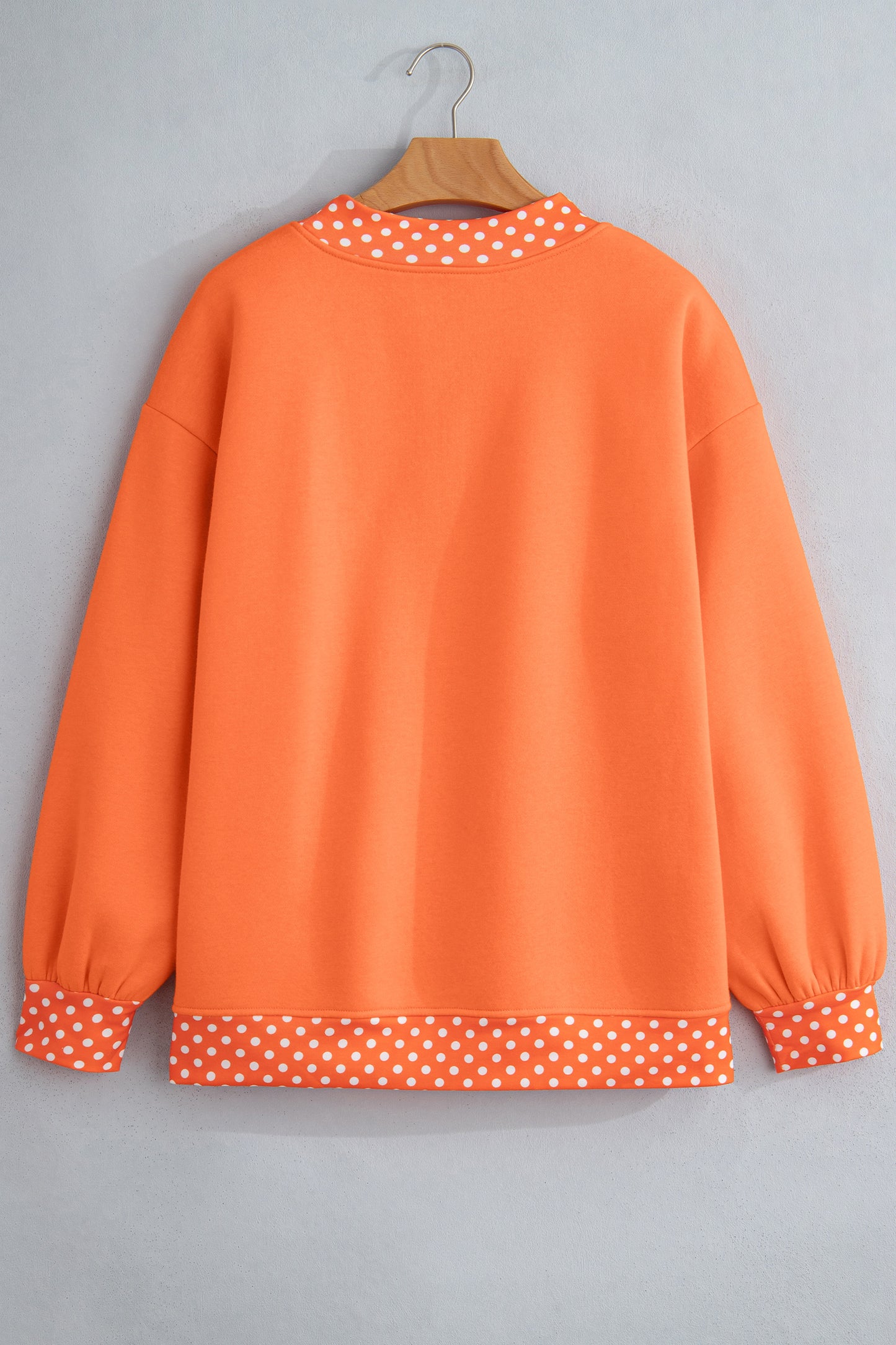 Garnet Polka Dot Oversized Sweatshirt