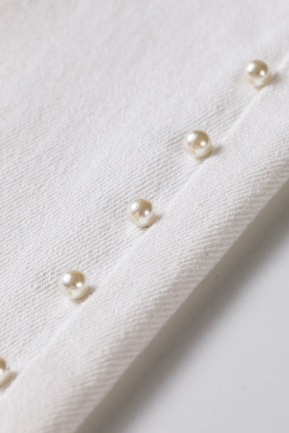 White Pearl Embellished Jean