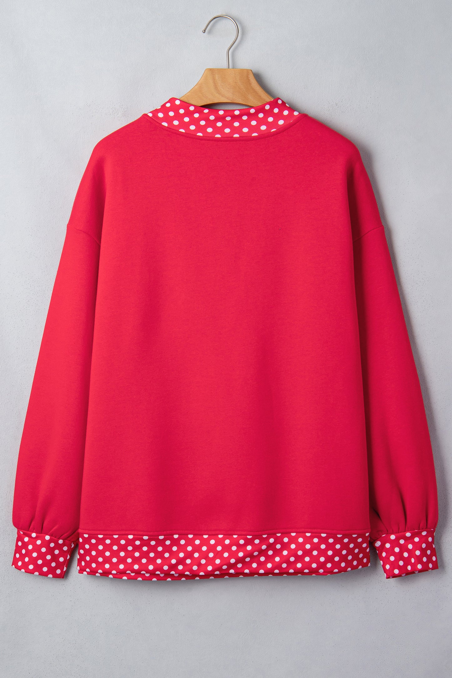 Garnet Polka Dot Oversized Sweatshirt