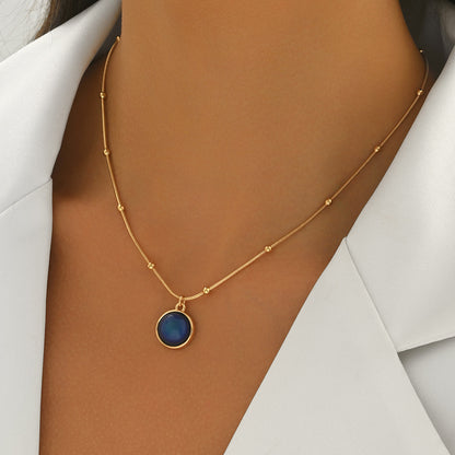 18K Gold-Plated Moon Necklace