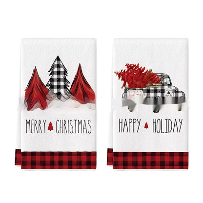 Christmas Tea Towels Set