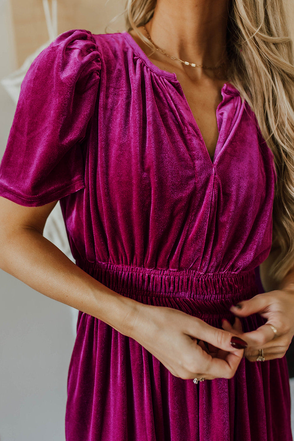 Nella Maxi Dress Burgundy Velvet