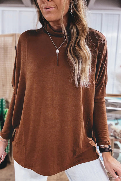 High Neck Long Sleeve Top