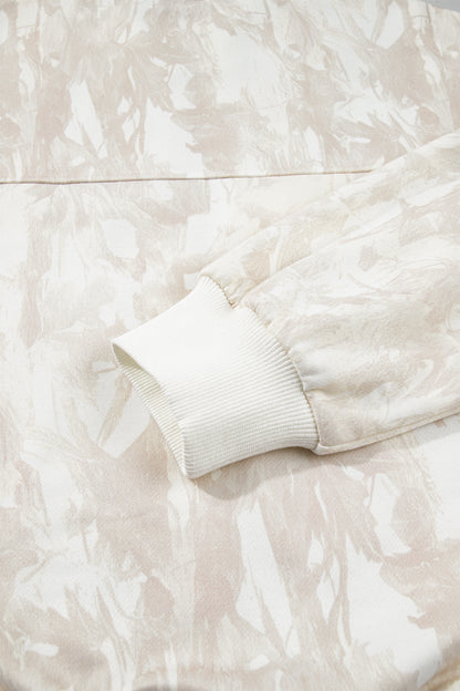 Luxe Beige Camo Sweatshirt