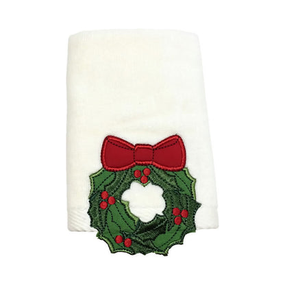 Christmas Embroidered Towel Tea Towel