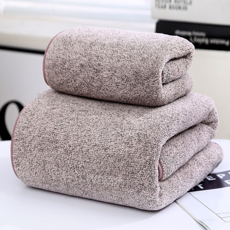 Bamboo Charcoal Fiber Coral Fleece Towel Bath Towel Set