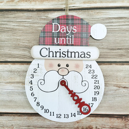 Holiday Calendar Wooden Christmas Ornaments