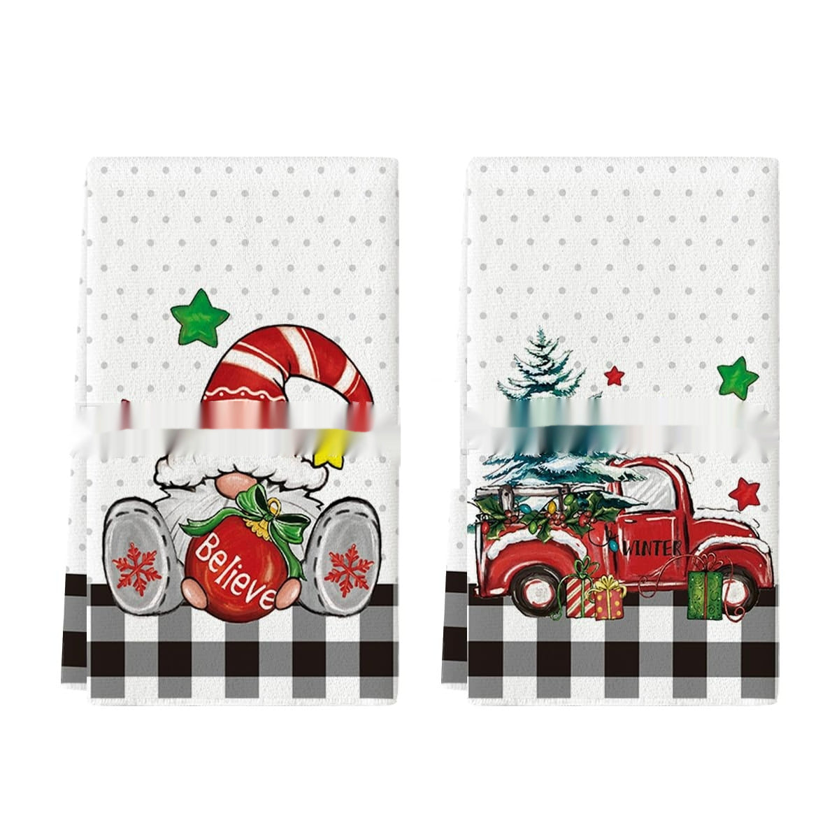 Christmas Tea Towels Set