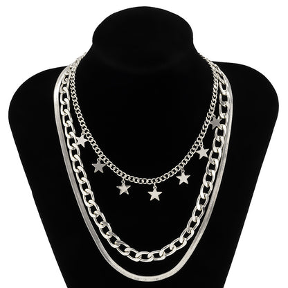 Multilayer Star Choker Necklace for Women