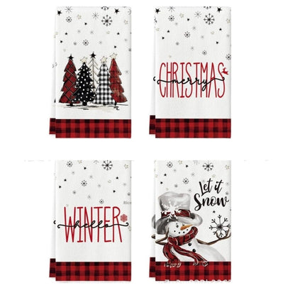 Christmas Tea Towels Set