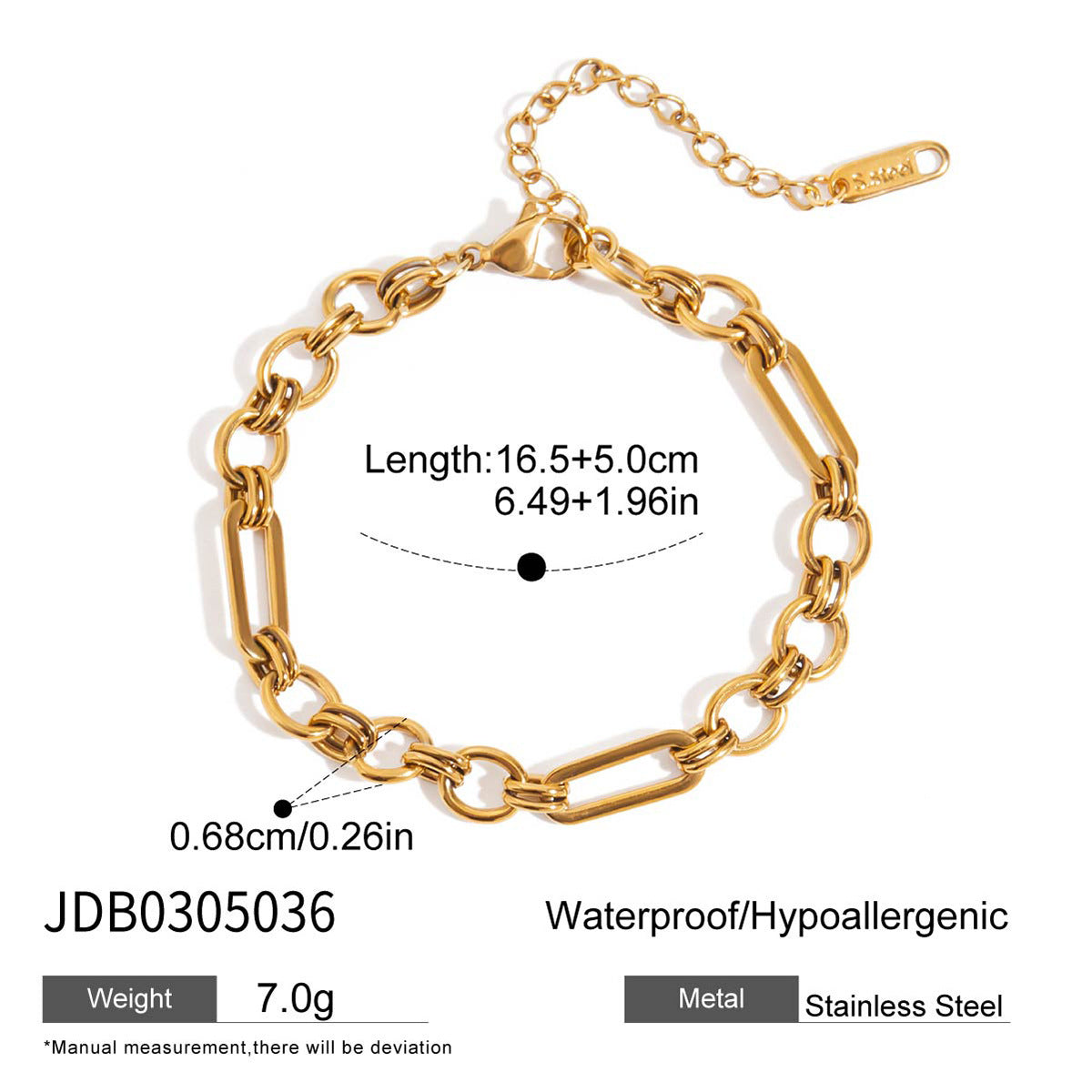 European And American Stainless Steel Bracelet For Women