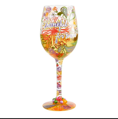 Hand-painted Crystal Wine Glasses Goblets