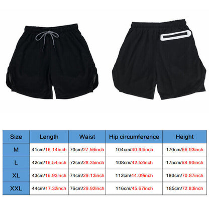 Double Layer Gym Running Short