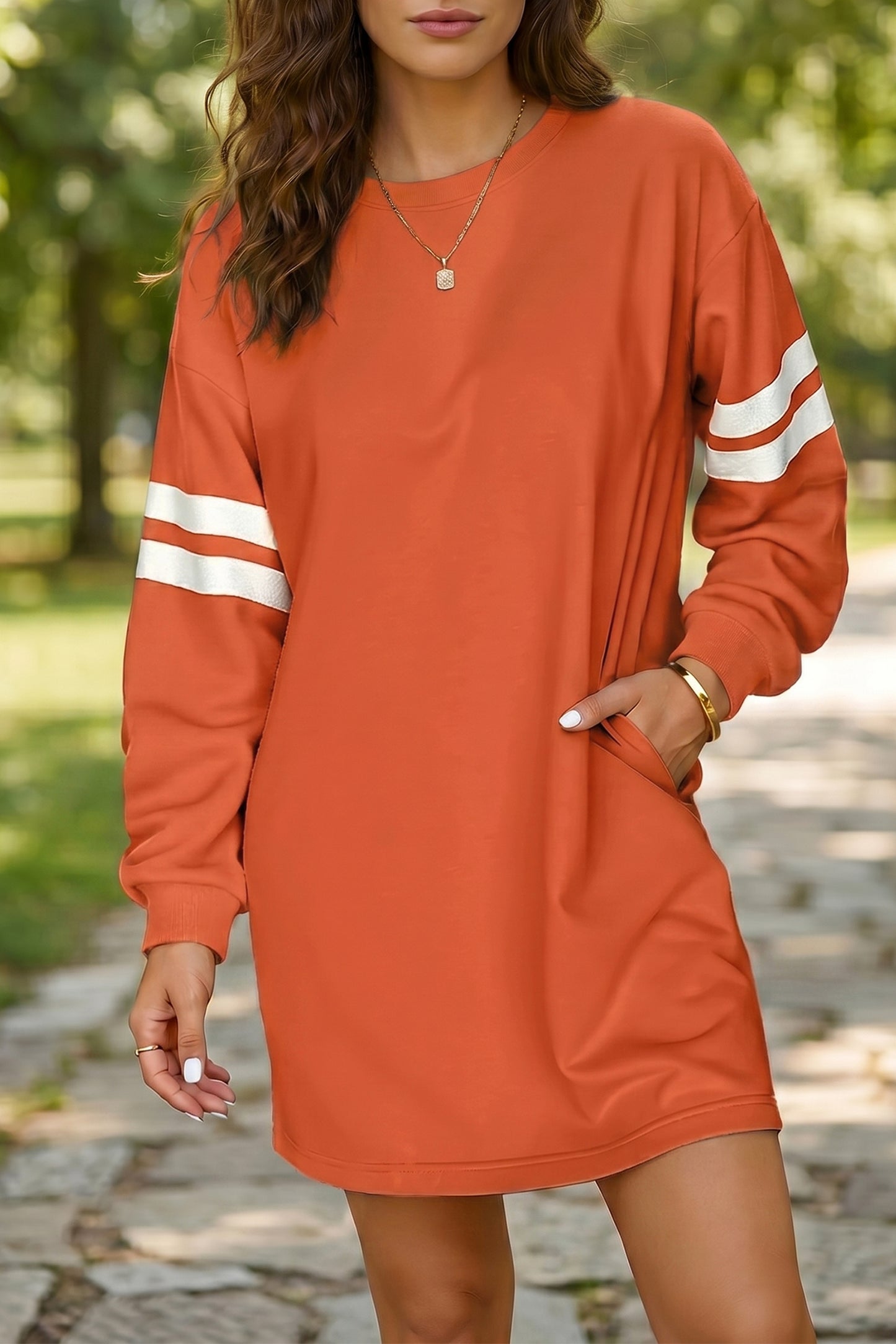 The Varsity Sweatshirt Dress