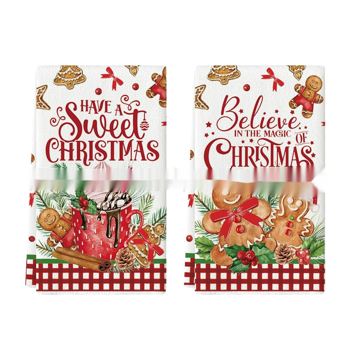 Christmas Tea Towels Set