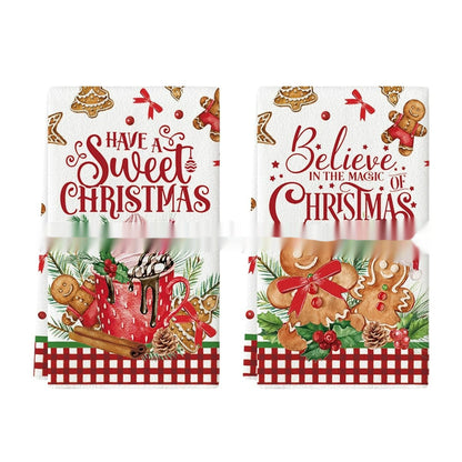 Christmas Tea Towels Set