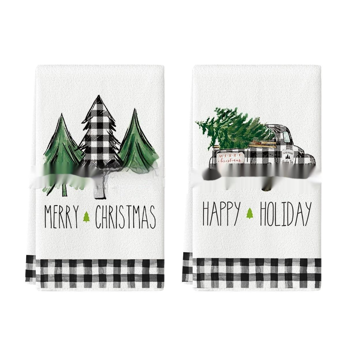Christmas Tea Towels Set
