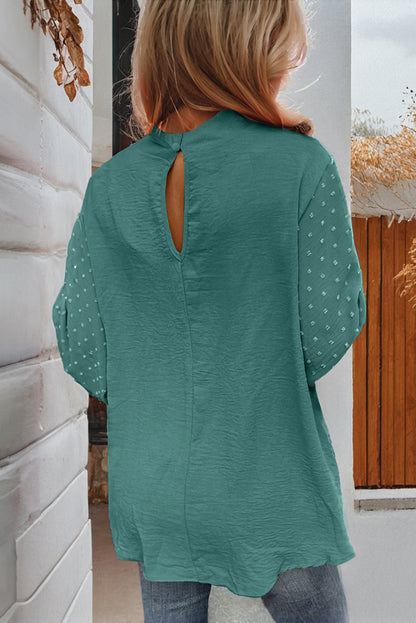Laura Top Swiss Dot Balloon Sleeve