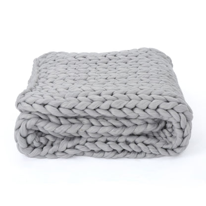 Cable Knit Chunky Blanket