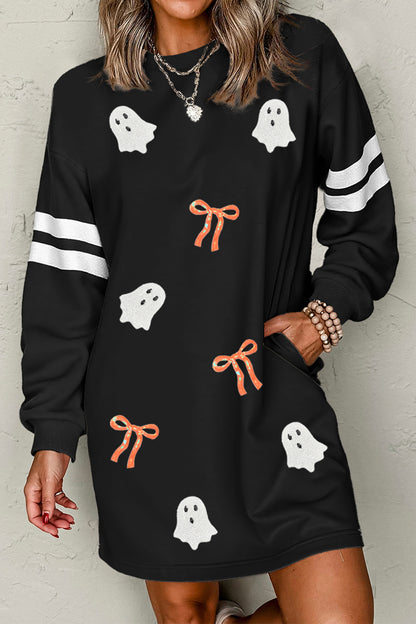 Ghosts and Bows Sweatshirt Dress