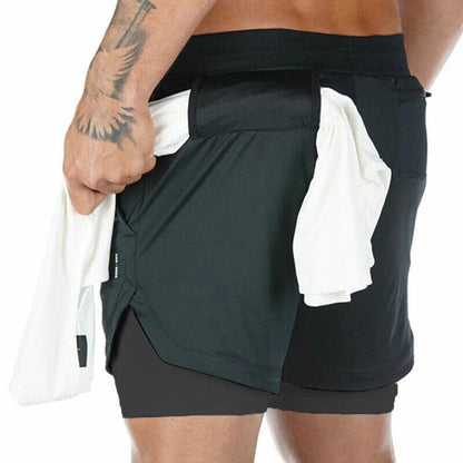 Double Layer Gym Running Short