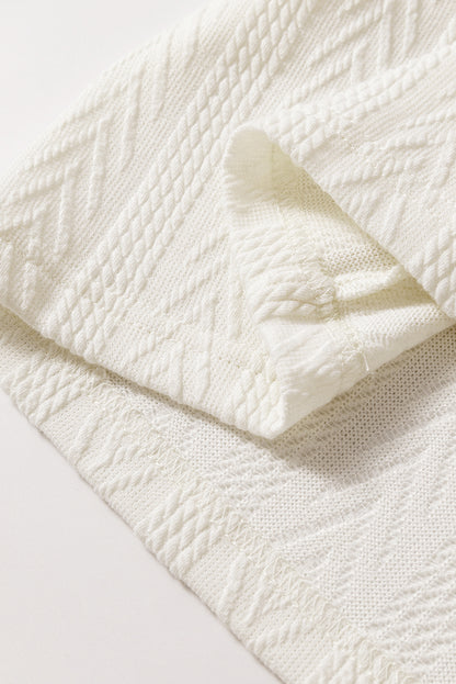 Audrey Beige Floral Patchwork Top