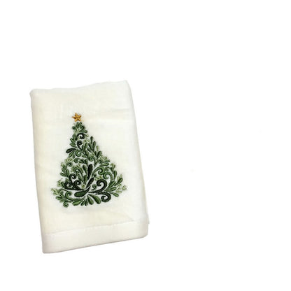 Christmas Embroidered Towel Tea Towel