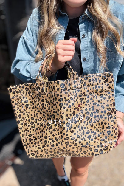Leopard Print Tote-waterproof