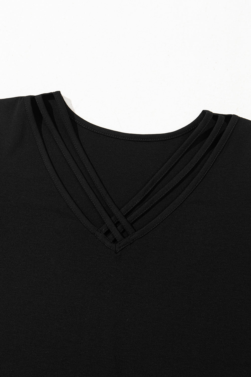 Crisscross  Tee in Black