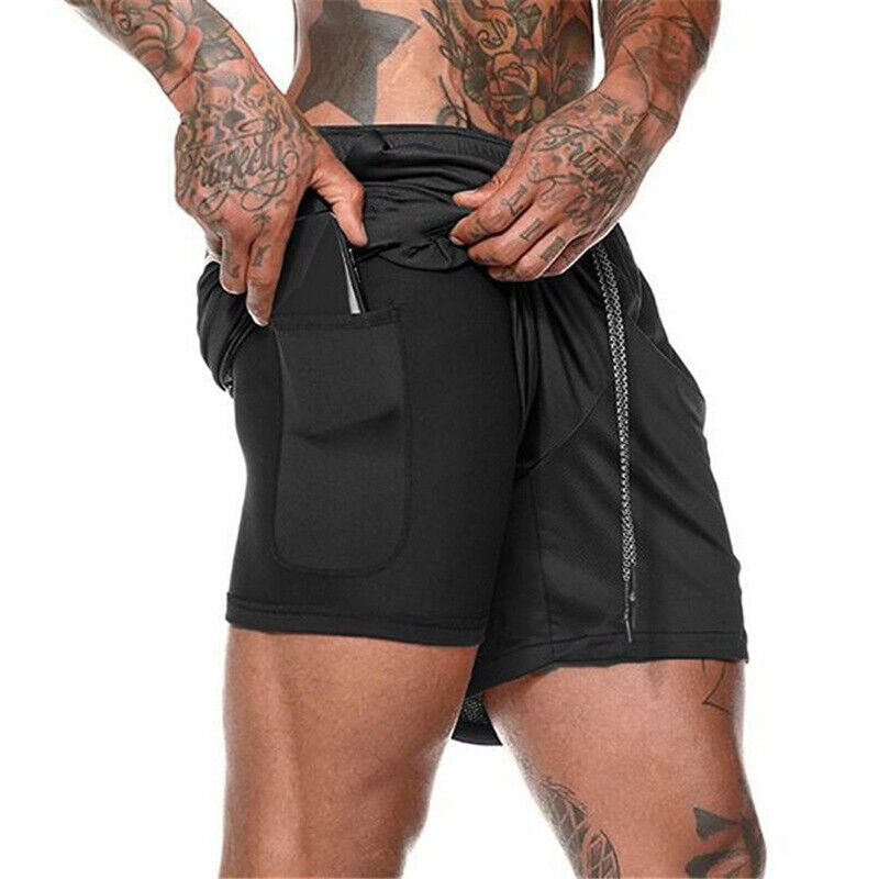 Double Layer Gym Running Short