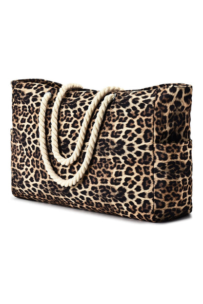 Leopard Print Tote Bag