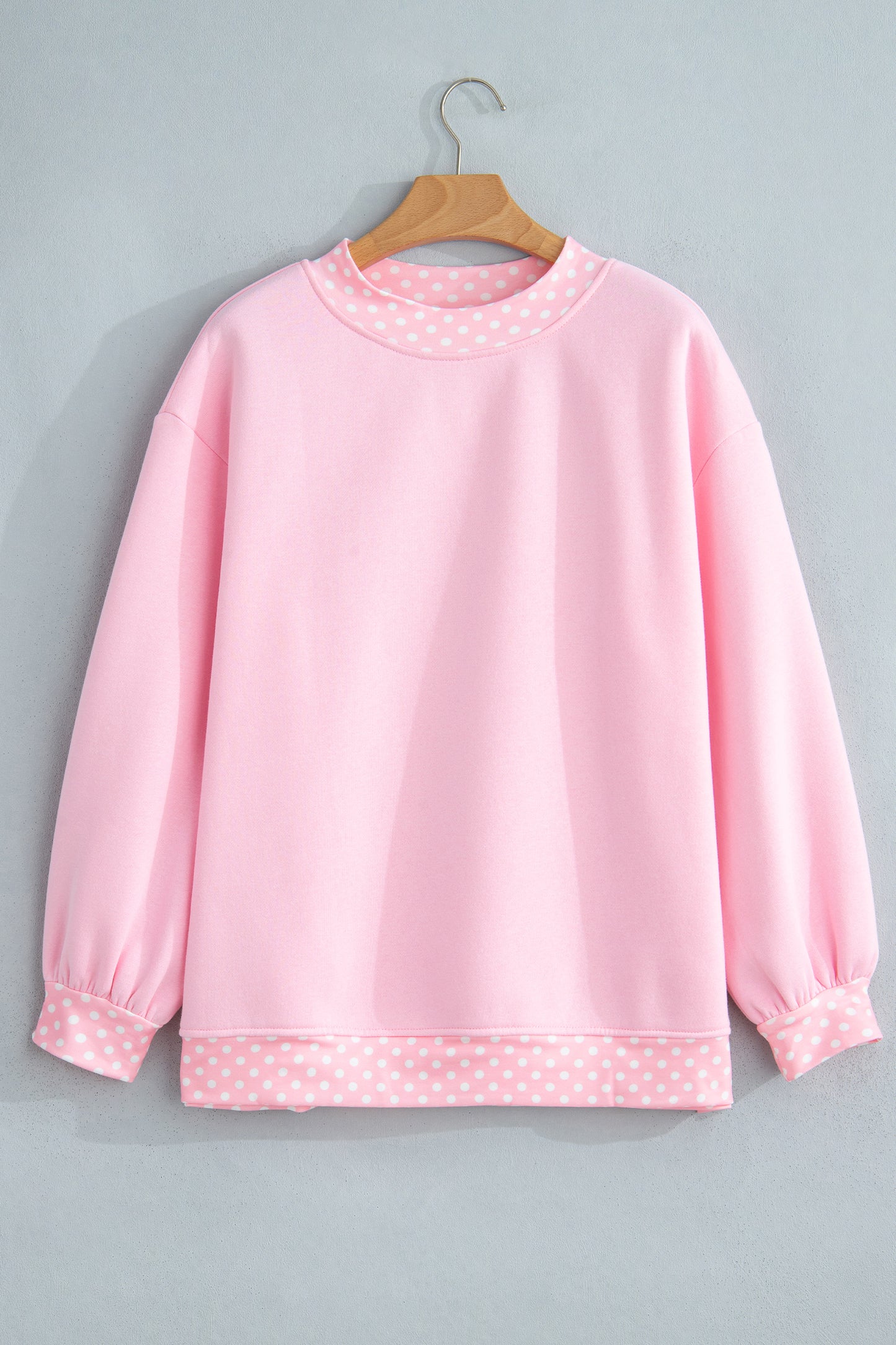 Garnet Polka Dot Oversized Sweatshirt