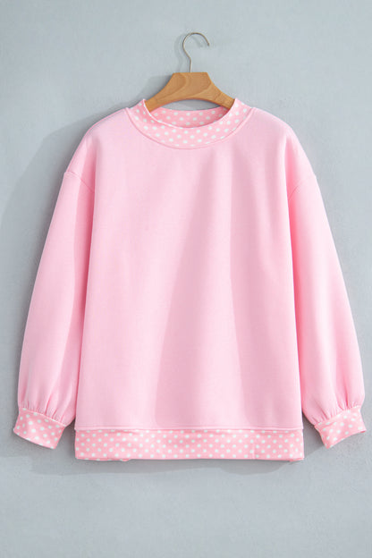 Garnet Polka Dot Oversized Sweatshirt
