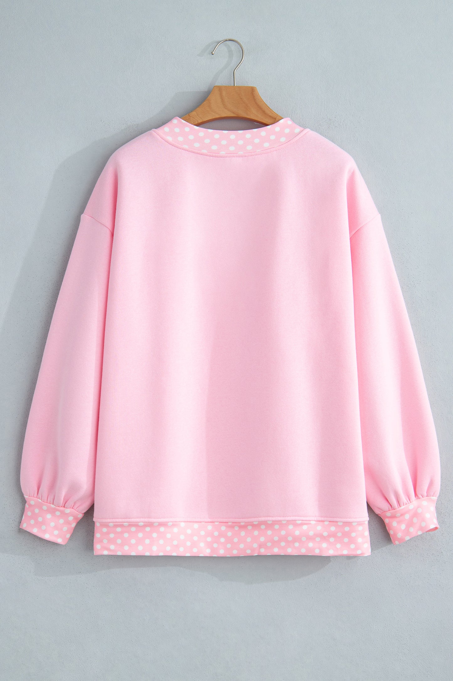 Garnet Polka Dot Oversized Sweatshirt