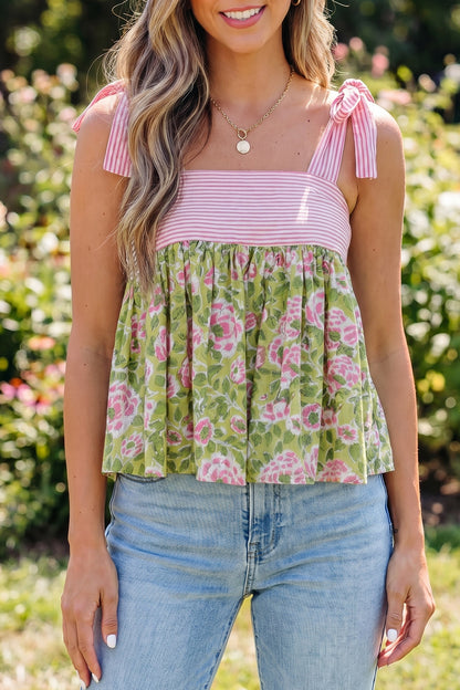 Emma Lee Floral Babydoll Top